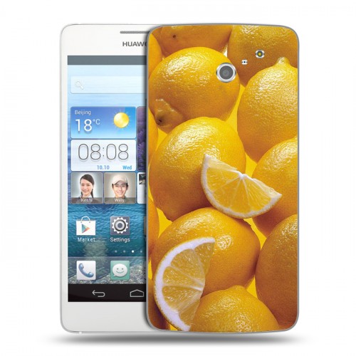 Дизайнерский пластиковый чехол для Huawei Ascend D2 Лимон