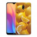 Дизайнерский силиконовый с усиленными углами чехол для Xiaomi RedMi 8A Лимон