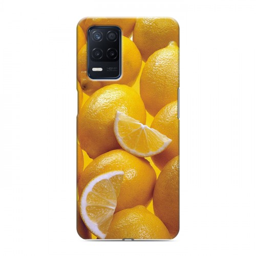 Дизайнерский силиконовый с усиленными углами чехол для Realme Narzo 30 5G Лимон