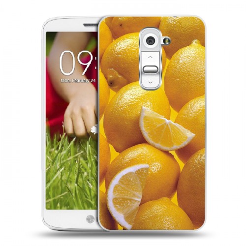 Дизайнерский пластиковый чехол для LG Optimus G2 mini Лимон