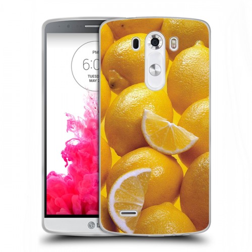 Дизайнерский пластиковый чехол для LG G3 (Dual-LTE) Лимон