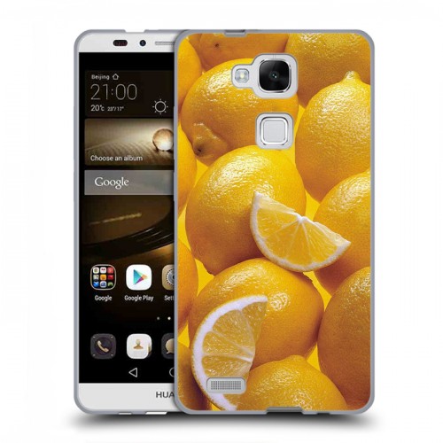 Дизайнерский силиконовый чехол для Huawei Ascend Mate 7 Лимон