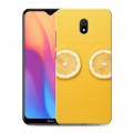 Дизайнерский силиконовый с усиленными углами чехол для Xiaomi RedMi 8A Лимон