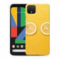Дизайнерский пластиковый чехол для Google Pixel 4 XL Лимон