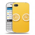Дизайнерский пластиковый чехол для BlackBerry Q10 Лимон