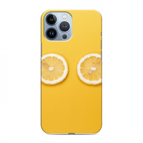 Дизайнерский силиконовый чехол для Iphone 13 Pro Max Лимон