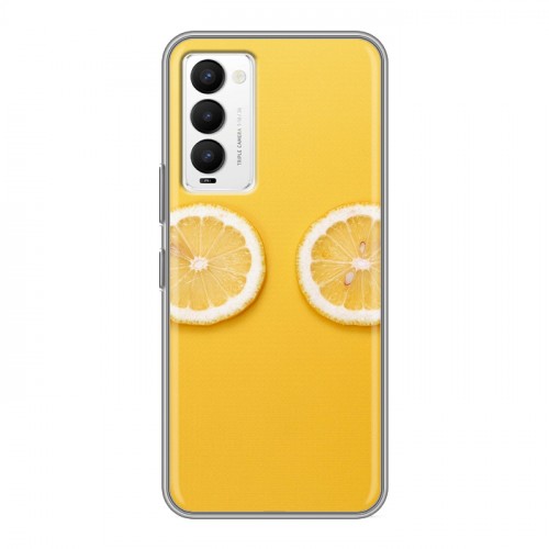 Дизайнерский силиконовый чехол для Tecno Camon 18 Лимон