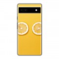 Дизайнерский силиконовый чехол для Google Pixel 6a Лимон