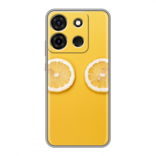 Дизайнерский силиконовый с усиленными углами чехол для Infinix Smart 7 Plus Лимон