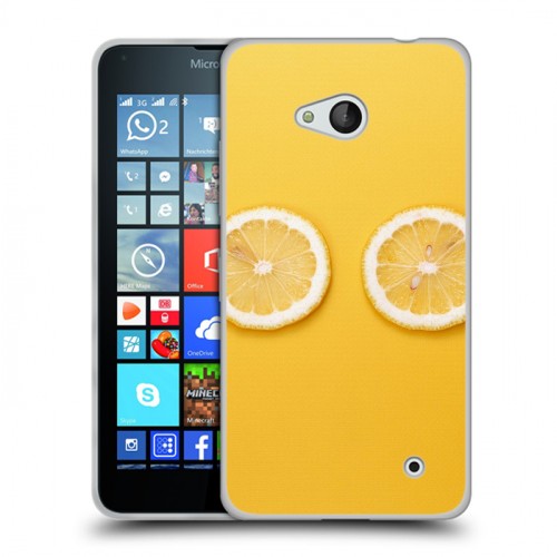 Дизайнерский силиконовый чехол для Microsoft Lumia 640 Лимон
