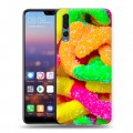 Дизайнерский силиконовый с усиленными углами чехол для Huawei P20 Pro Мармелад