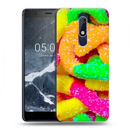 Дизайнерский пластиковый чехол для Nokia 5.1 Мармелад