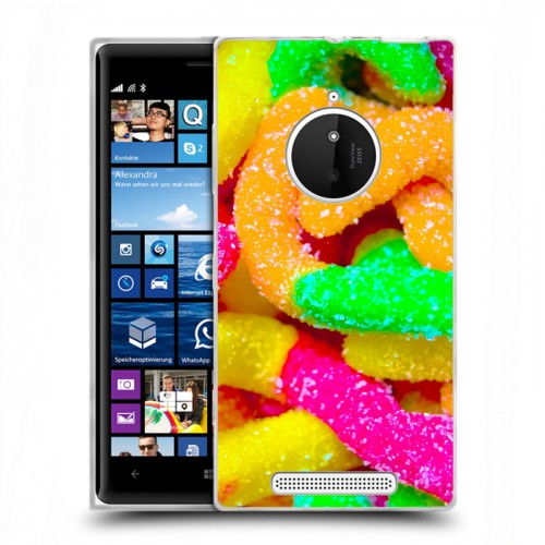Дизайнерский пластиковый чехол для Nokia Lumia 830 Мармелад