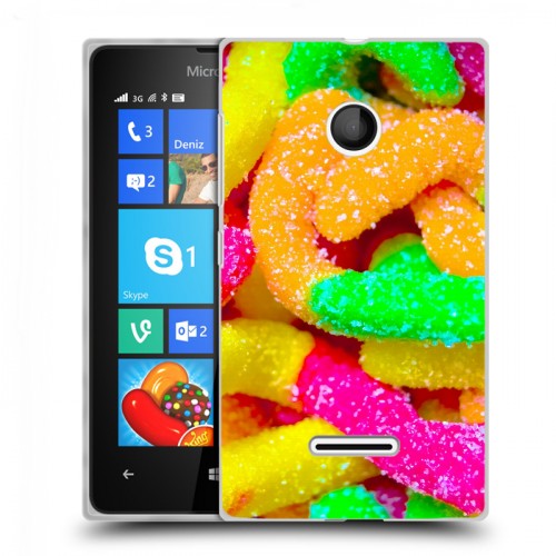 Дизайнерский пластиковый чехол для Microsoft Lumia 435 Мармелад