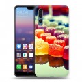 Дизайнерский силиконовый с усиленными углами чехол для Huawei P20 Pro Мармелад