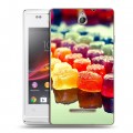 Дизайнерский пластиковый чехол для Sony Xperia E Мармелад