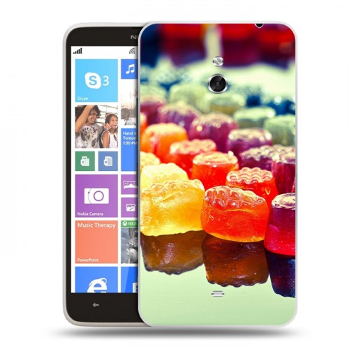 Дизайнерский пластиковый чехол для Nokia Lumia 1320 Мармелад