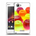 Дизайнерский пластиковый чехол для Sony Xperia L Мармелад