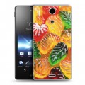 Дизайнерский пластиковый чехол для Sony Xperia TX Мармелад