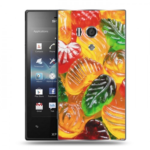 Дизайнерский пластиковый чехол для Sony Xperia acro S Мармелад