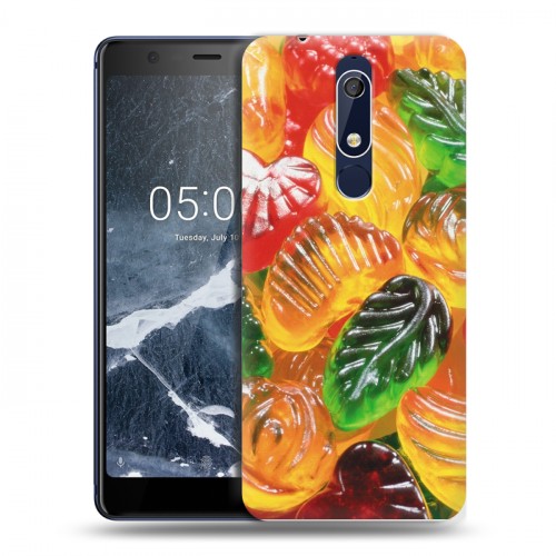 Дизайнерский пластиковый чехол для Nokia 5.1 Мармелад