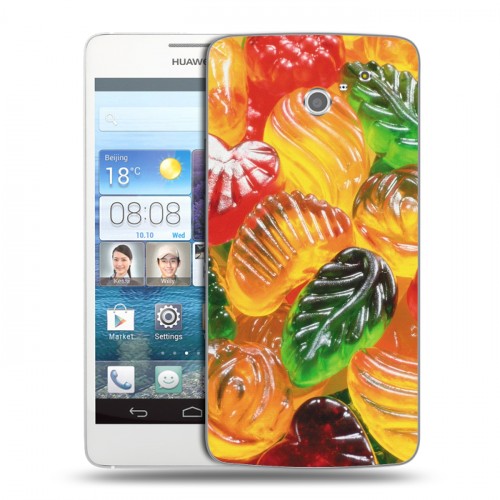 Дизайнерский пластиковый чехол для Huawei Ascend D2 Мармелад