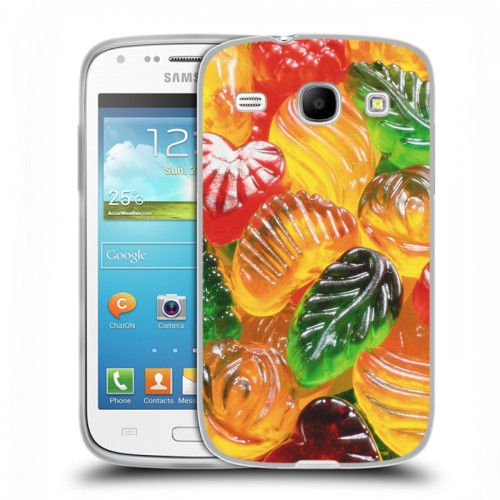 Дизайнерский пластиковый чехол для Samsung Galaxy Core Мармелад