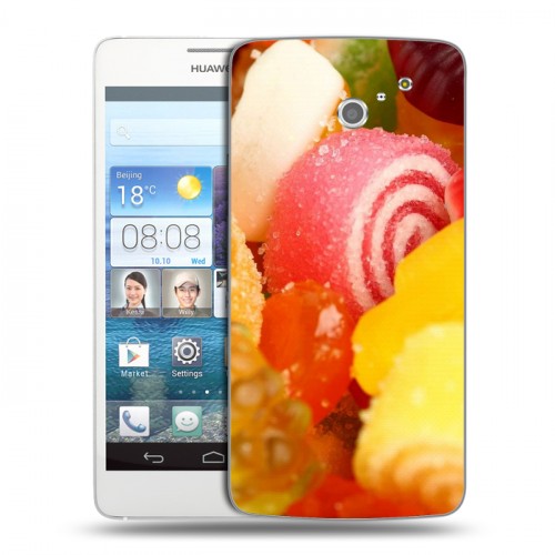 Дизайнерский пластиковый чехол для Huawei Ascend D2 Мармелад