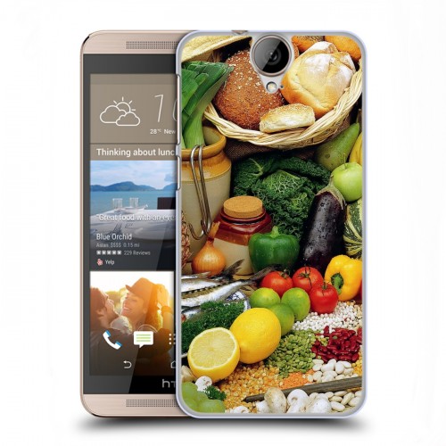 Дизайнерский пластиковый чехол для HTC One E9+ Овощи