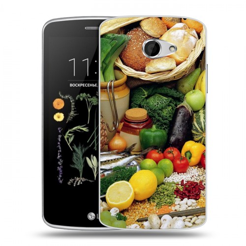 Дизайнерский силиконовый чехол для LG K5 Овощи