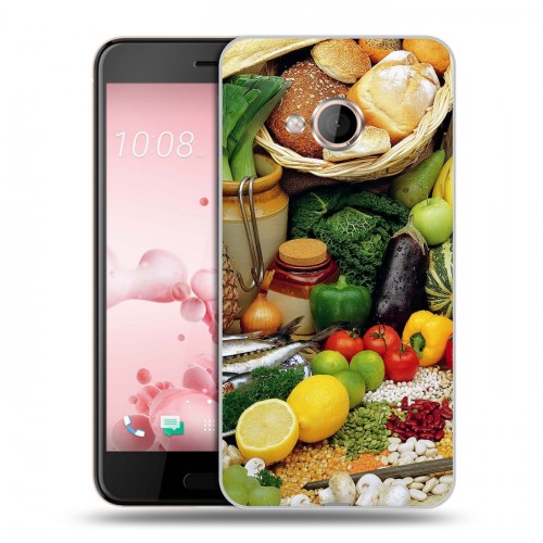 Дизайнерский пластиковый чехол для HTC U Play Овощи