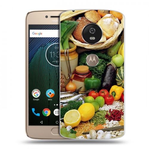 Дизайнерский силиконовый чехол для Motorola Moto G5s Овощи