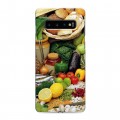 Дизайнерский силиконовый чехол для Samsung Galaxy S10 Овощи
