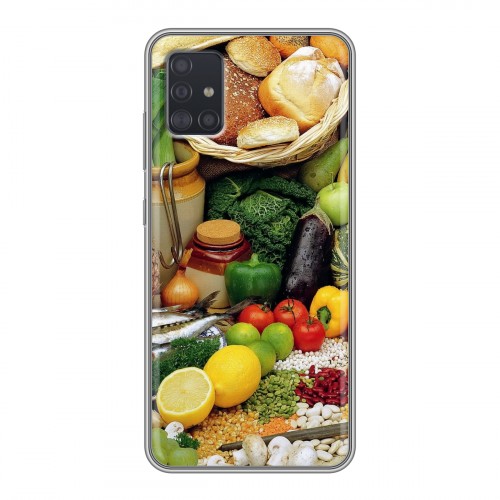 Дизайнерский силиконовый чехол для Samsung Galaxy A51 Овощи