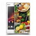 Дизайнерский пластиковый чехол для Sony Xperia L Овощи