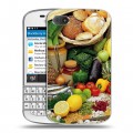Дизайнерский пластиковый чехол для BlackBerry Q10 Овощи