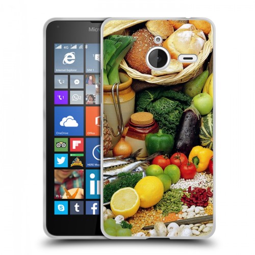 Дизайнерский пластиковый чехол для Microsoft Lumia 640 XL Овощи