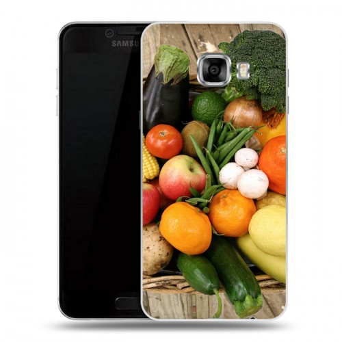 Дизайнерский пластиковый чехол для Samsung Galaxy C5 Овощи