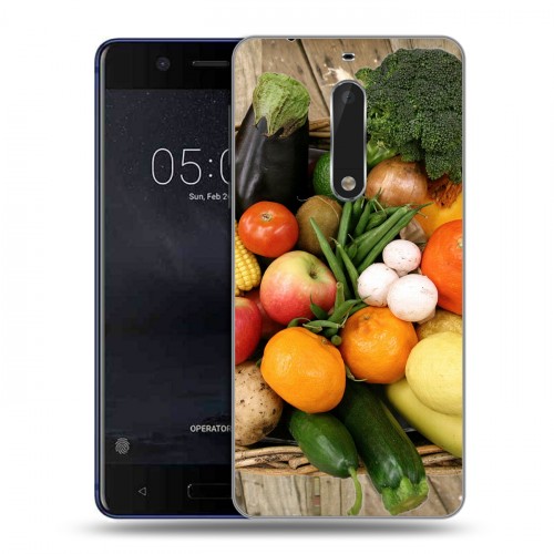 Дизайнерский пластиковый чехол для Nokia 5 Овощи