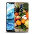 Дизайнерский пластиковый чехол для Nokia 5.1 Plus Овощи