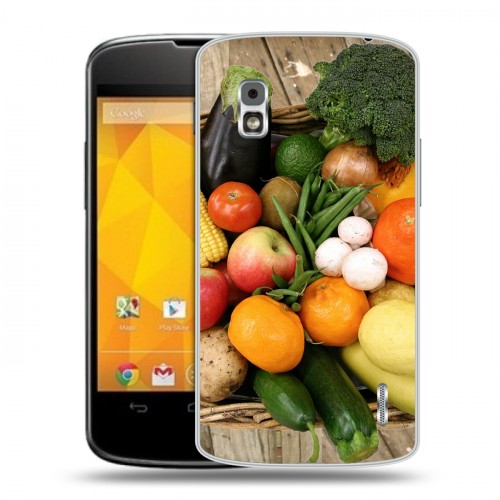 Дизайнерский пластиковый чехол для LG Google Nexus 4 Овощи