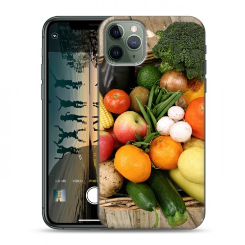 Дизайнерский пластиковый чехол для Iphone 11 Pro Овощи