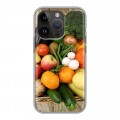 Дизайнерский силиконовый чехол для Iphone 14 Pro Овощи