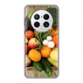 Дизайнерский силиконовый с усиленными углами чехол для Huawei Mate 50 Pro Овощи