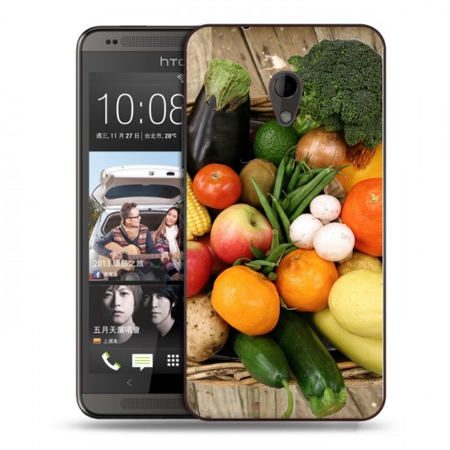 Дизайнерский пластиковый чехол для HTC Desire 700 Овощи