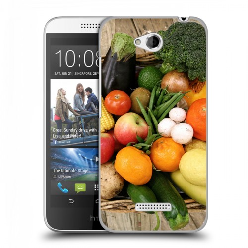 Дизайнерский пластиковый чехол для HTC Desire 616 Овощи