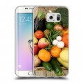 Дизайнерский пластиковый чехол для Samsung Galaxy S6 Edge Овощи