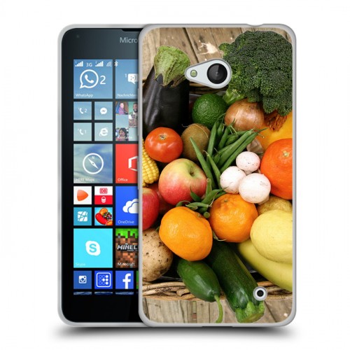Дизайнерский пластиковый чехол для Microsoft Lumia 640 Овощи