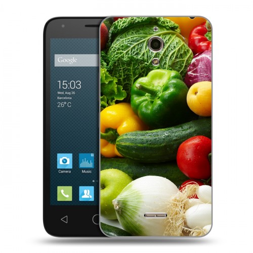 Дизайнерский силиконовый чехол для Alcatel One Touch Pixi 4 (6) Овощи