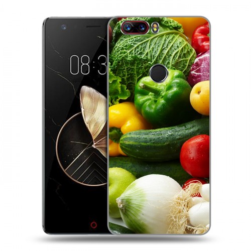 Дизайнерский пластиковый чехол для ZTE Nubia Z17 Овощи